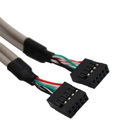 UK MainBoard 4 Port USB 2.0 to 9 Pin Header Bracket Extension Cable UK MainBoard 4 Port USB 2.0 to 9 Pin Header Bracket Extension Cable